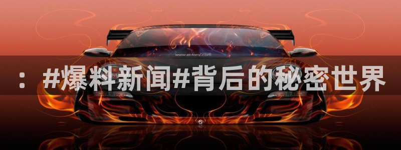 ：#爆料新闻#背后的秘密世界